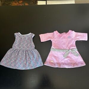 American Girl Dresses- Lilac and Purple Sparkle Dress. Like New